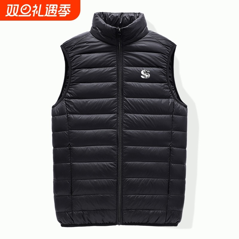 羽绒马甲轻薄款秋冬男装马夹立领潮大码休闲外套保暖背心运动百搭