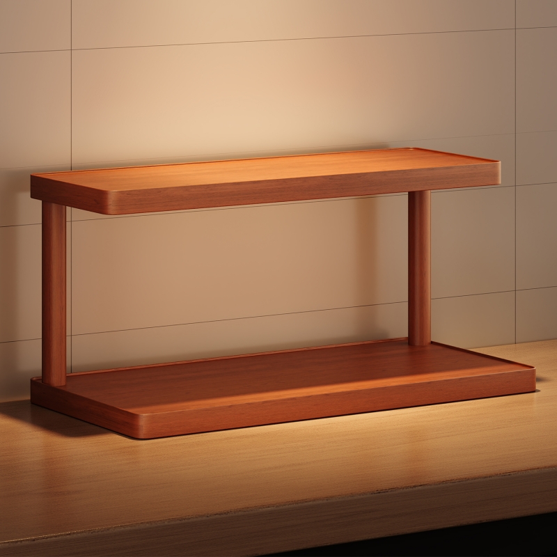 中古风杯架置物架玄关钥匙收纳架子茶具桌面茶杯落地框架家居双层