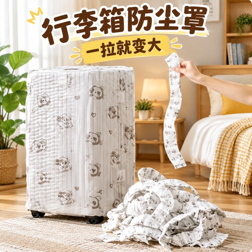 行李箱防尘罩全包印花一次性无纺