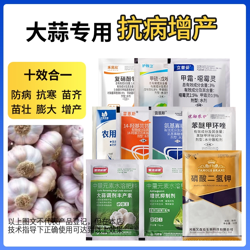 诚施富大蒜专用套餐10效合1组合营养苗弱增产抗病膨大肥料农用