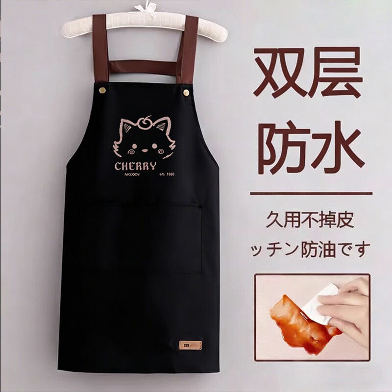 围裙新款防水防油厨房家用2026餐饮专用超强女夏季做饭围腰工作服