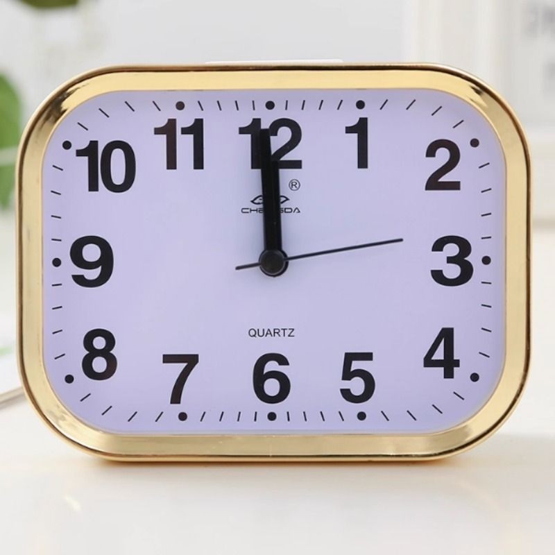 闹钟简约家用老人大字钟表学生桌面专用台钟床头客厅卧室闹铃时钟