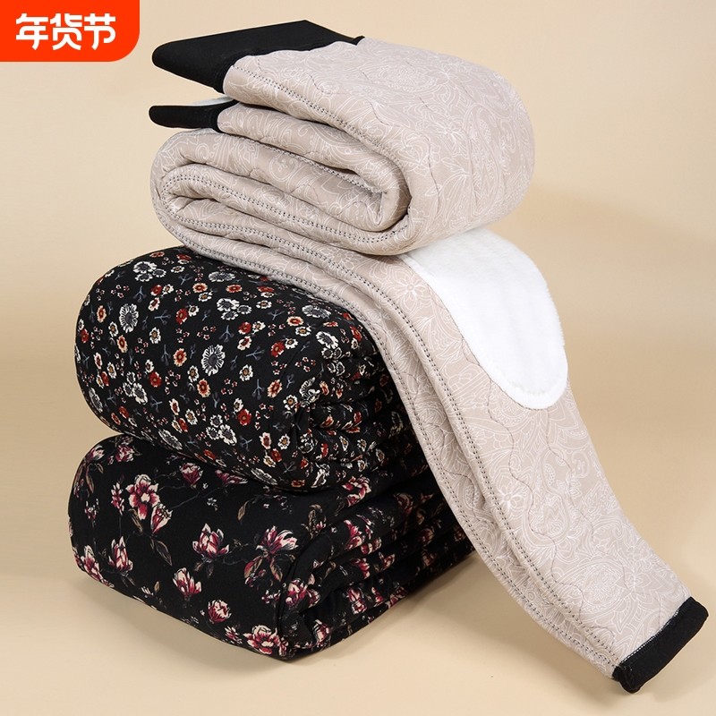 妈妈冬季加绒加厚棉裤中老年高腰直筒裤奶奶女裤羊羔绒保暖打底裤,女装/女士精品,中老年女装,淘宝优惠券,粉丝福利购,淘宝优惠卷