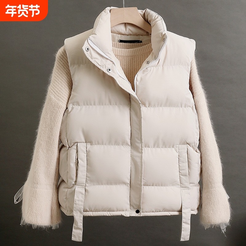 羽绒棉马甲女外穿2025秋冬新款加厚小个子马夹外搭坎肩背心短外套,运动服/休闲服装,棉马甲,淘宝优惠券,粉丝福利购,淘宝优惠卷