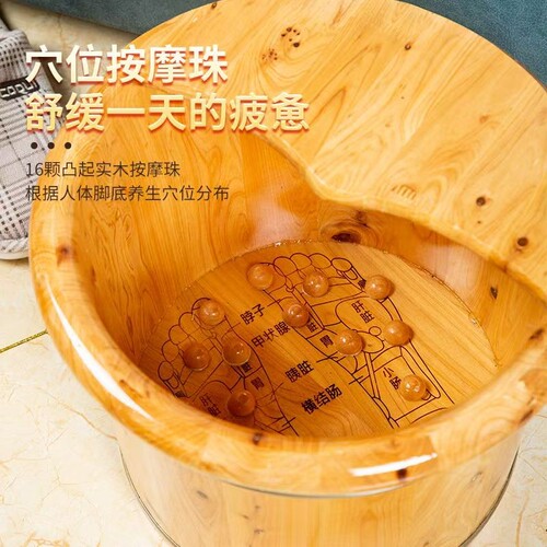 养生木桶匠心制作泡脚神器