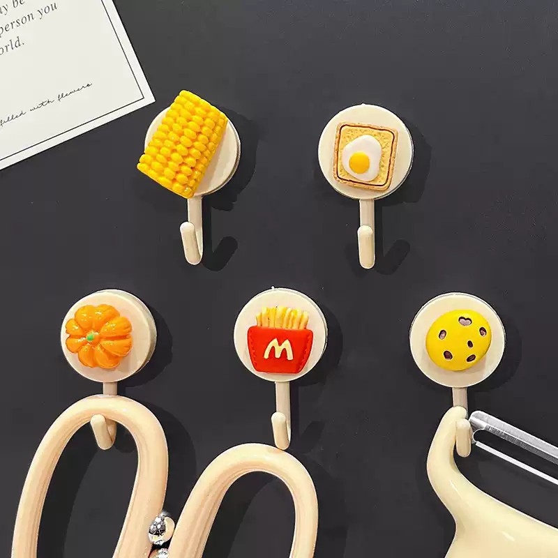 免打孔小粘钩门后小物件挂钩可爱创意宿舍卧室发圈钥匙挂勾挂物钩