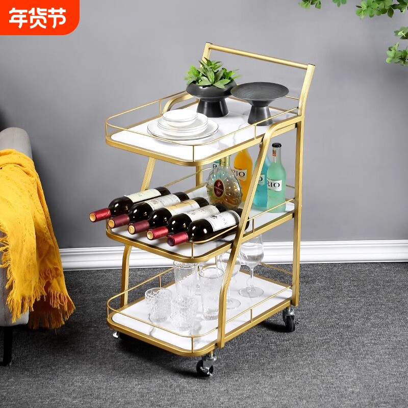 轻奢创意餐车美容院专用发廊打扫卫生保洁工具车可移动轻便购物车