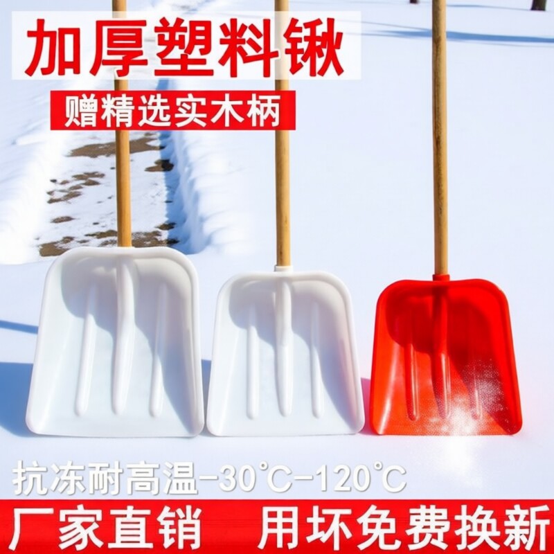 塑料锹雪铲加厚锨铲雪神器铁锹铲子户外除雪垃圾推雪粮食农用工具