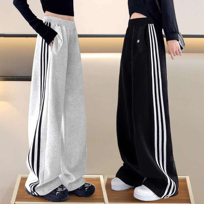 女童洋气阔腿裤直筒休闲裤