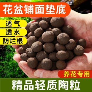 轻质陶粒垫底养花专用颗粒回填卫生间花卉盆栽铺面通用型花盆水培