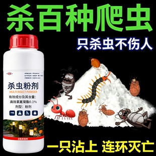 杀虫剂家用室内非无毒蟑螂蚂蚁蜈蚣驱除虫子粉剂除防虫药菊酯克星