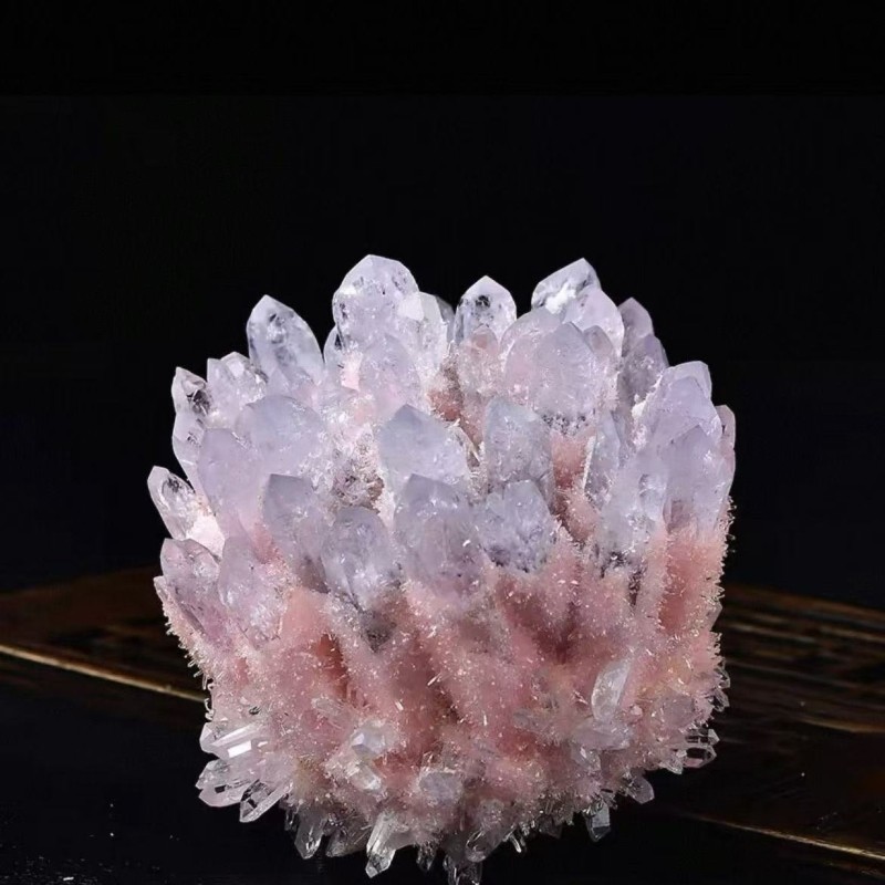 VZZS天然粉水晶簇原石消磁充能家居客厅办公摆设开业乔迁送礼,饰品/流行首饰/时尚饰品新,摆件,淘宝优惠券,粉丝福利购,淘宝优惠卷