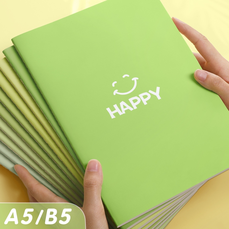2025年新款b5笔记本本子简约初中生高中生a5作业本软面抄中学生横线本学习专用高颜值车线装订练习本软抄记事