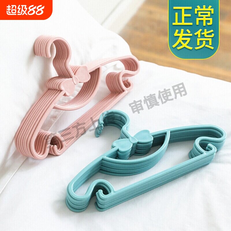 2单发5个 儿童衣架婴儿晾衣架可伸缩小熊挂衣收纳晒衣衣撑子衣架z图片