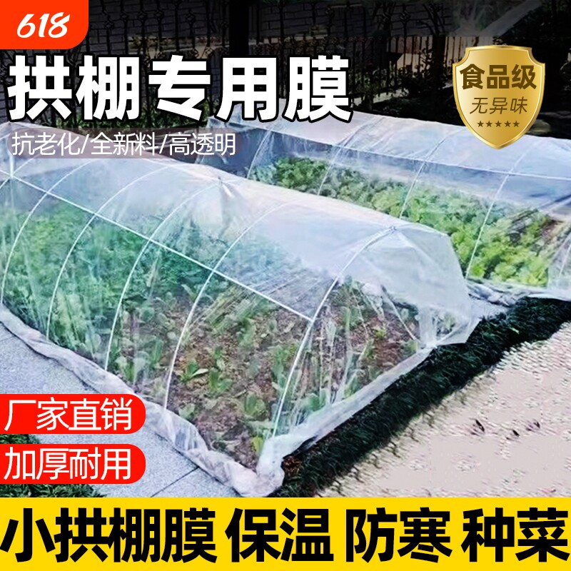 透明小拱棚专用膜种菜保温蔬菜加厚塑料布大棚膜农用薄膜种植育苗