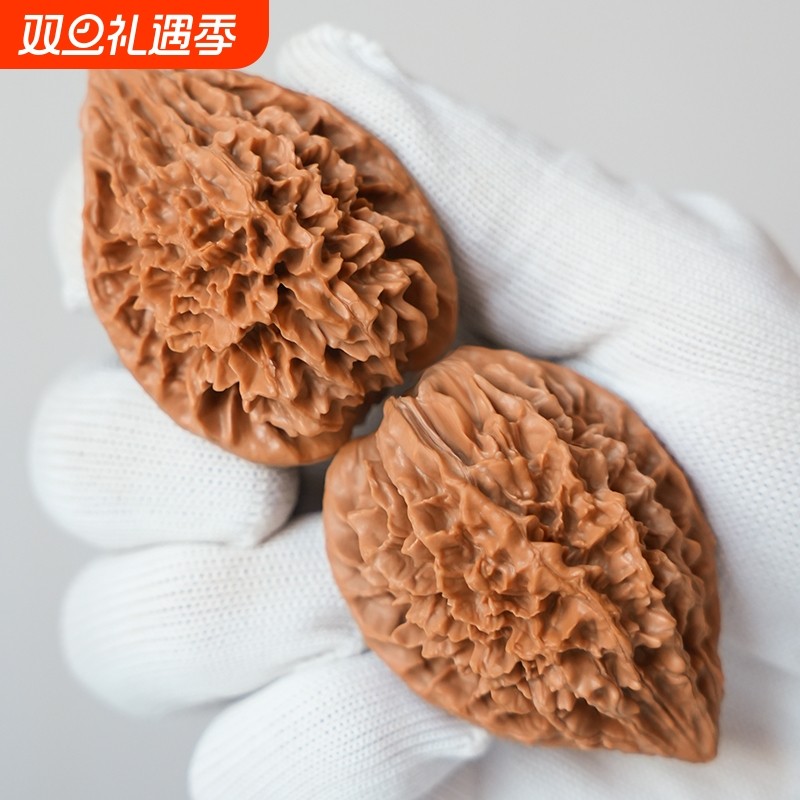 老树文玩核桃山区天然招财鼠狮子头小众男女解压手盘把件冷门精品