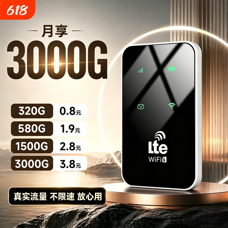 智能wifi移动无线wifl6便携式免插卡2026新款路由器全国通用流量