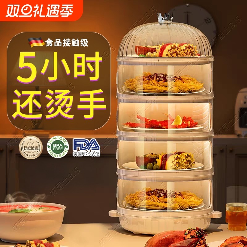 【超千次加购】饭菜多层保温罩