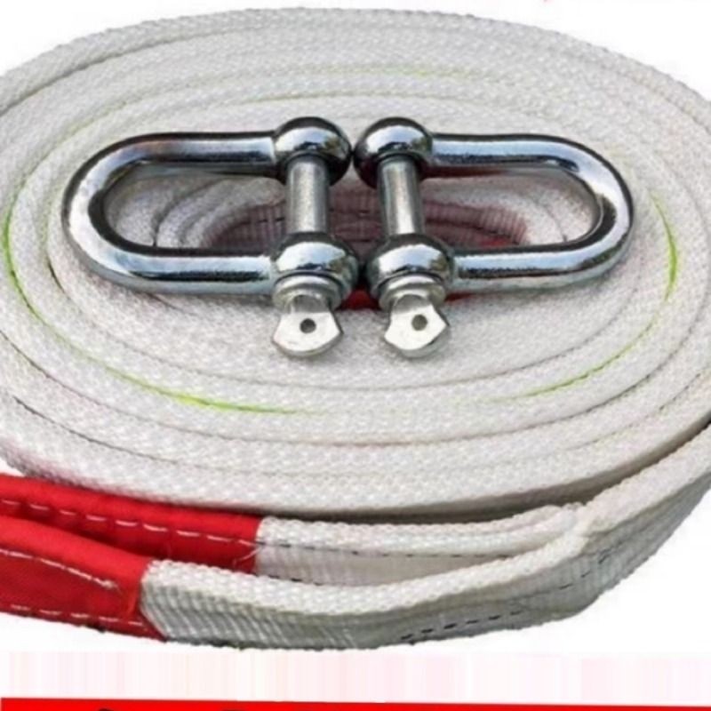 汽车拖车绳强力重型5吨10吨拉车绳牵引绳越野车SUV专用拖车带反
