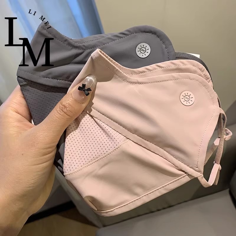 高颜值防晒口罩女防紫外线加大网眼透气春夏遮脸骑行车户外面罩潮