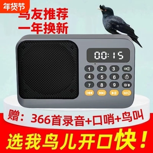 鹦鹉学说话神器复读机教鸟八哥话机鸟用学语训练器口哨录音机播放