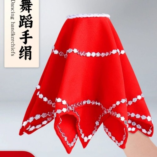 东北秧歌手绢花儿童考级舞蹈专用二人转秧歌手绢成人扭秧歌八角巾