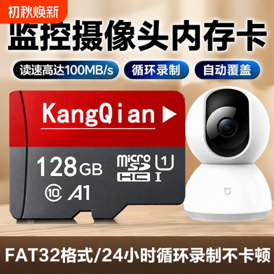 监控内存卡专用128g高速tf卡32g云台摄像头sd存储卡64g记录仪SD卡