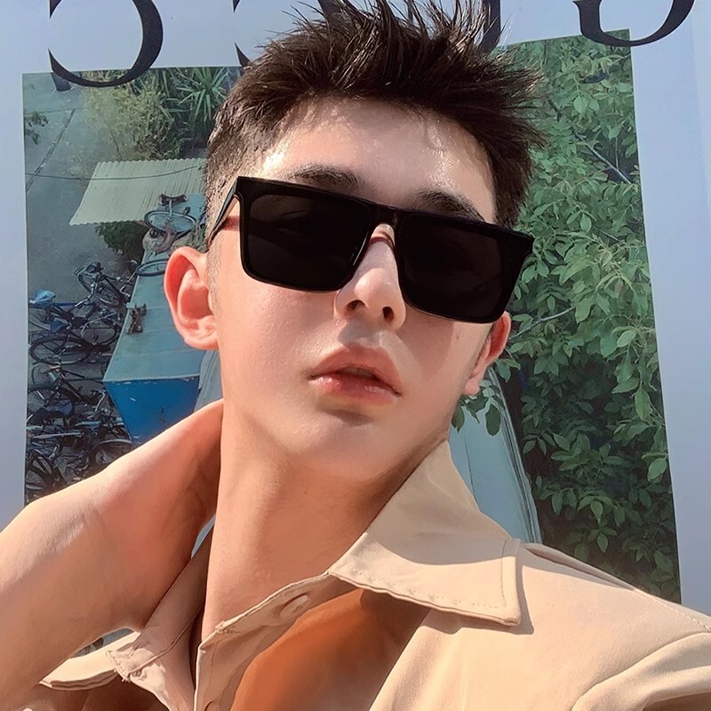 2026新款墨镜男士开车专用防紫外线偏光方形太阳镜潮男款眼镜圆脸