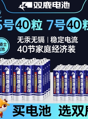 双鹿碳性干电池5号7号正品包邮五号七号混合装儿童玩具正品AA普通电池批发1.5V空调电视遥控器鼠标挂钟AAA