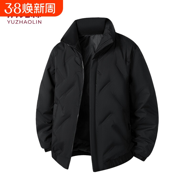 俞兆林外套男冬季2026新款短加厚立领男式衣情侣外套户外休闲衣