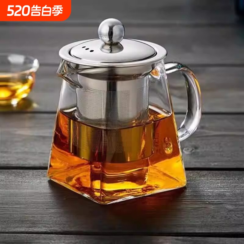 玻璃茶壶茶具套装家用电陶炉烧水壶耐高温加厚泡茶壶大容量高硼硅