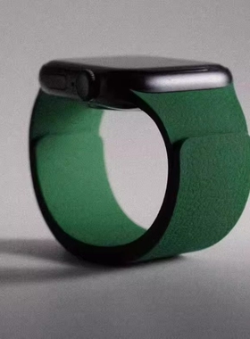 适用苹果S11手表iwatch10表带applewatch9磁吸S8硅胶S10新款Ultra男极简风荔枝纹硅胶通用华为FIT43小米9Pro