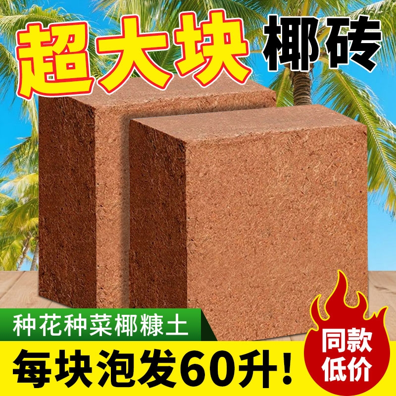 进口椰砖通用型营养脱盐盆栽土壤