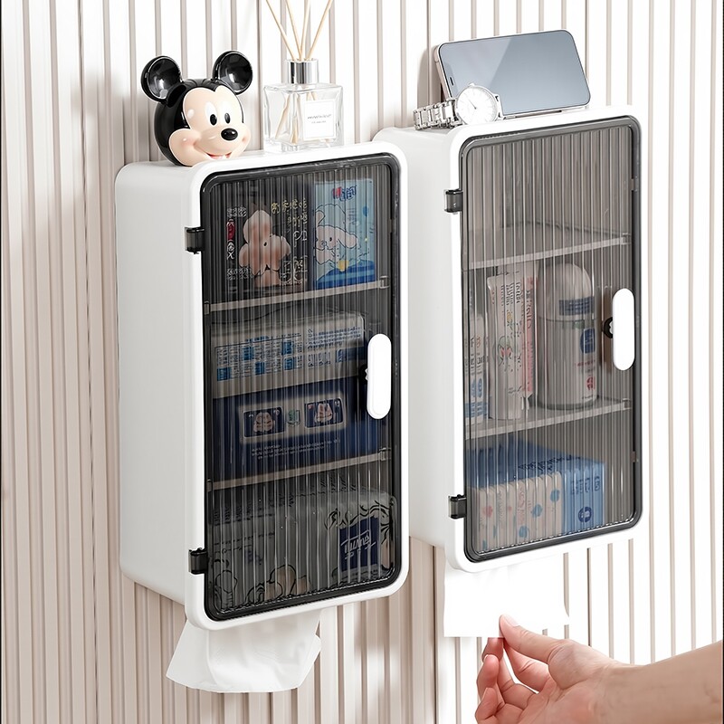 纸巾盒卫生间壁挂式免打孔防水盒厕纸盒抽纸盒卫生纸卷纸置物架