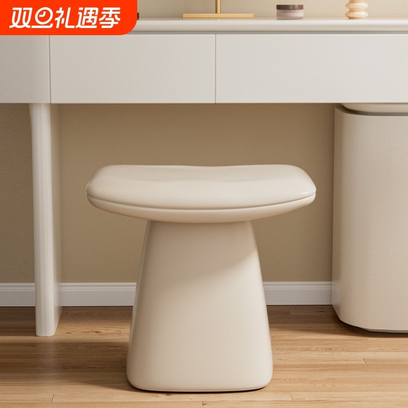 轻奢化妆凳卧室女生梳妆凳小户型家用梳妆台凳子高级感椅子奶油