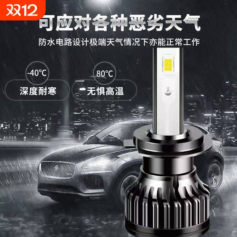 汽车LED大灯H11近光灯H7灯泡H1远