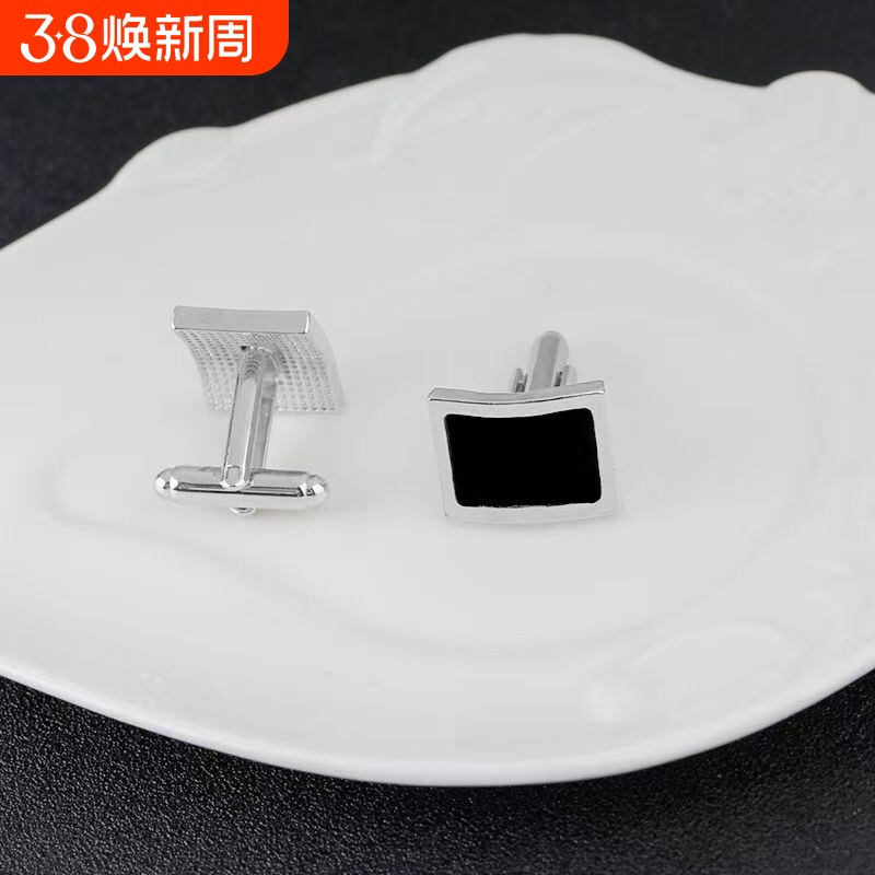创意新款时尚正方形自行车法式袖扣男士衬衫袖钉源头现