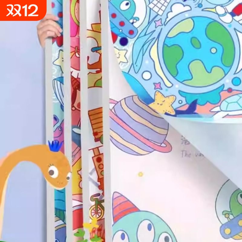 加厚8K绘画本涂鸦图画本大画画手绘本素描涂色册填色书宝宝小学生