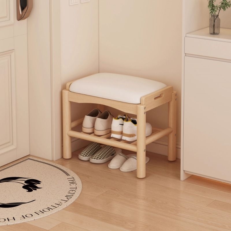 鞋架入户门换鞋凳门口家用可坐鞋柜窄小尺寸实木穿鞋凳鞋子可收纳