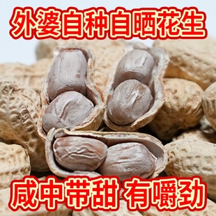 25年新水煮花生晒干蒜香味五香盐咸干龙岩花生带壳白晒新鲜便携