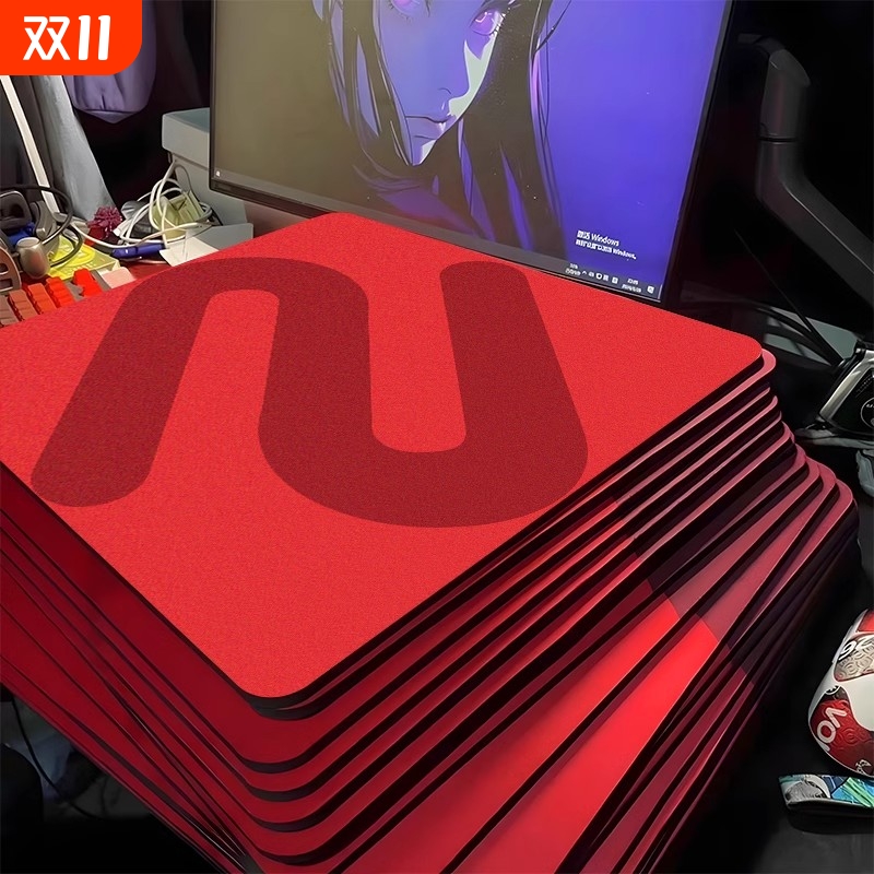 卓威同款鼠标垫FPS电竞游戏专用超大细面橡胶6mm加厚CSGO桌垫顺滑