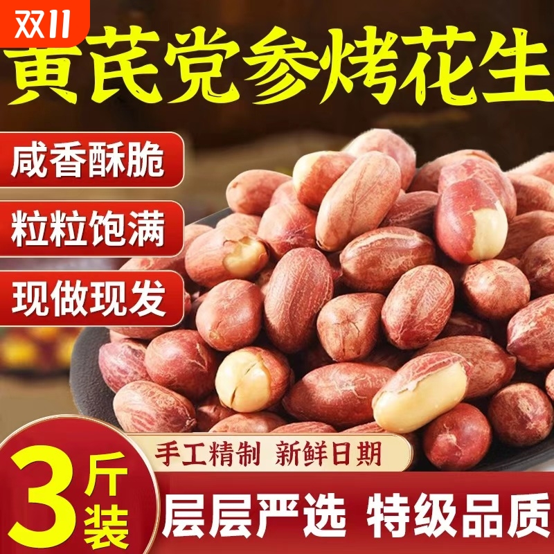 山东黄芪党参烤花生五香花生米