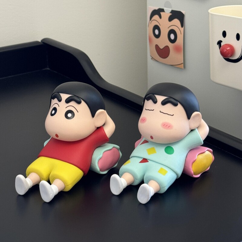 蜡笔小新手机支架可爱摆件图片