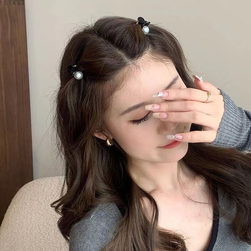 洋气迷你珍珠小抓夹ins女精致时尚前额碎发夹网红刘海夹新款头饰