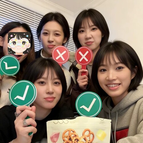 桃黑黑举牌对错举手牌打钩打叉牌子对号旅游好吃美食打卡神器拍照道具双面印刷手持迷你正确错误同款小号周边