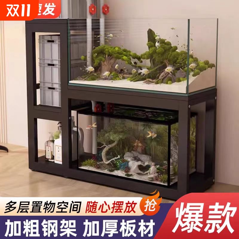 鱼缸架子组合金属专用柜家用底架承重桌子底座托架置物超强钢架