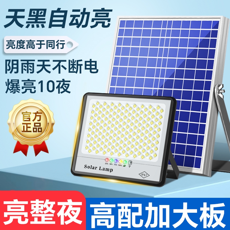 2025新款太阳能户外庭院灯家用新型室外防水感应LED农村照明路
