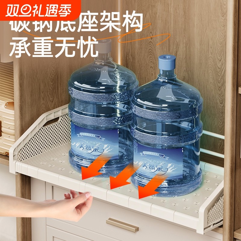 衣柜抽拉隔板可伸缩抽屉式收纳篮衣橱收纳神器分层置物架分层神器