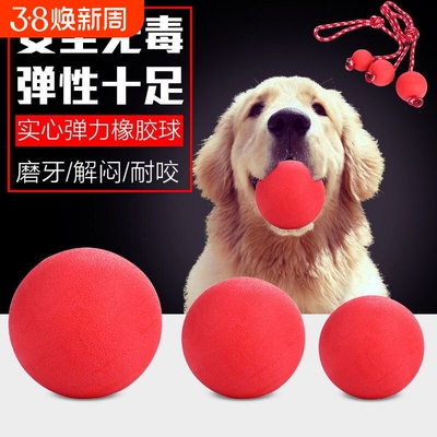 狗狗玩具耐咬tpr橡胶实心弹力球狗狗用品宠物玩具球球大中小型犬