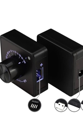 4线风扇PWM调速器 USB TypeC散热控制器 24V12V5V电脑散热控制模